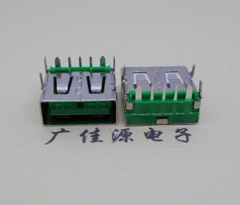 温州5A大电流 快充接口 USB5p绿胶芯 常规母座