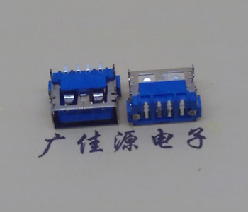 温州usb2.0接口 AF短体10.0母座 卧式直边 连接器插座