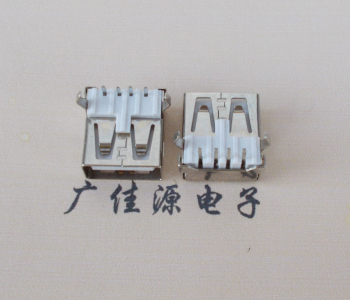 温州USB AF母座 LCP 耐高温250度280度 环保白胶芯
