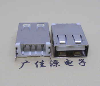 温州USB AF立式 直插 加长款17.5MM 大电流3A插座
