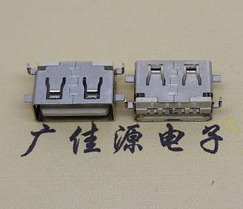 温州USB母座 前贴后插 沉版1.1/1.9总长8.5mm大电流