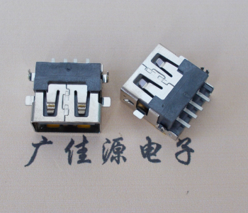 温州 USB母座 贴片沉板3.5/4.9 直口/卷口铜壳/铁壳