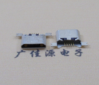 温州MK USB B Type 沉板0.9母座后两脚SMT口不卷边