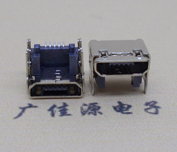 温州MICRO USB 5P母座 SMT垫高 L=4.15双壳