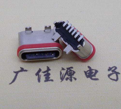 温州立式贴片防水Type-C6P母座连接器