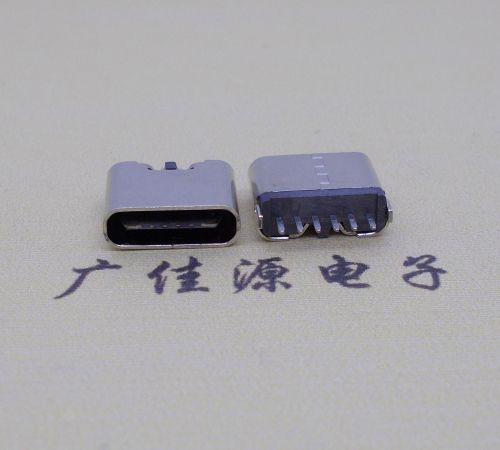 温州立式插板Type-C6p母座接口H=6.9mm