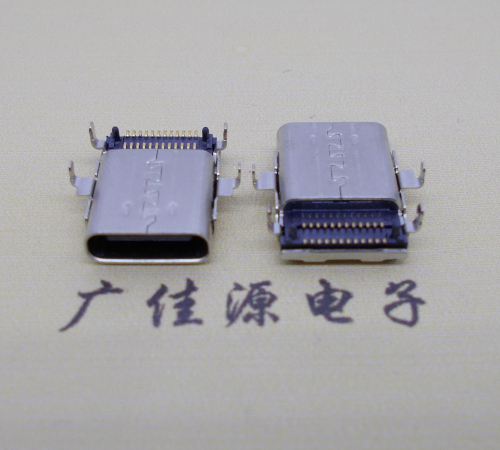 温州沉板usb 3.1 type-c24p母座双排贴板L=12.8mm