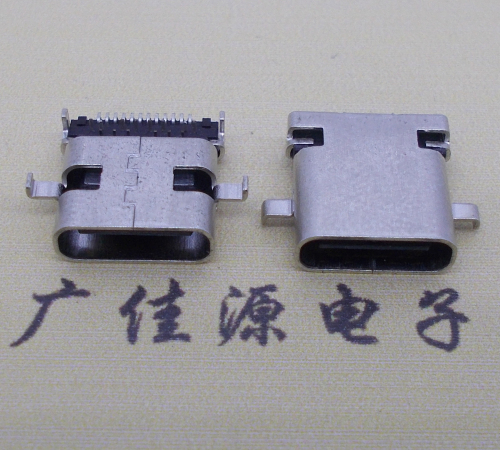 温州卧式type-c24p母座沉板1.1mm前插后贴连接器