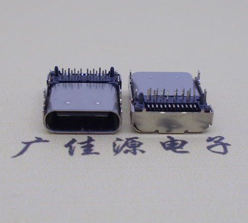 温州卧式type-c24p母座长9.8mm 板上型usbtype-c24p母座接口