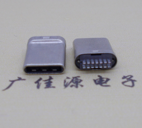 温州type-c14p公头拉伸无地线厚3.6mm