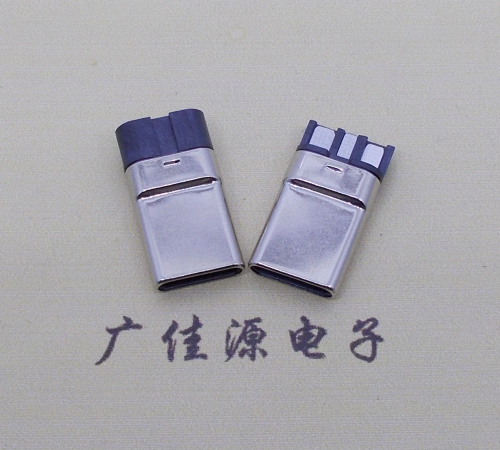 温州焊线式 type c11p拉伸公头连接器总体长15.9mm