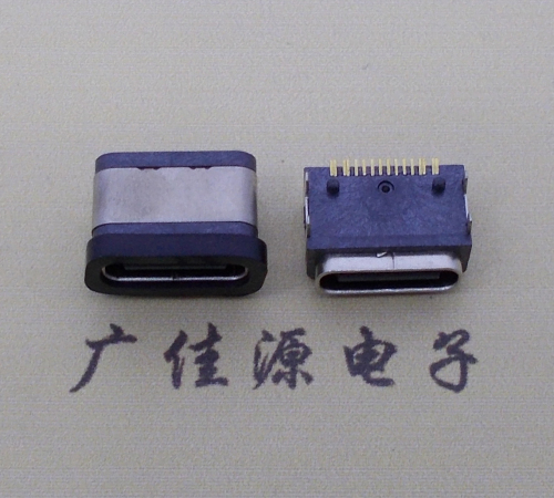 温州type-c16p接口 板端卧式母座 IPX6防水等级 A5大电流