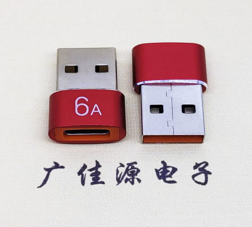 温州USB 2.0A公转TYPE-C母二合一成品转接头 3A/5V电阻