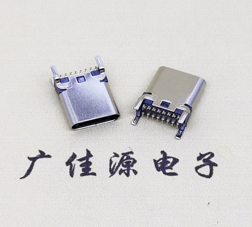 温州USB 3.1TYPE-C16Pin立贴母头座子引脚接线正负级详解